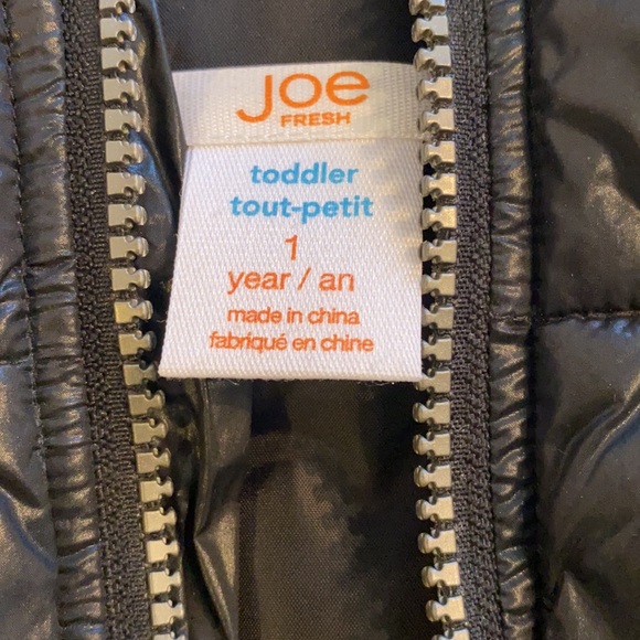Joe Fresh black vest size 1 year - Picture 3 of 3